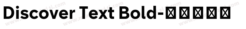 Discover Text Bold字体转换